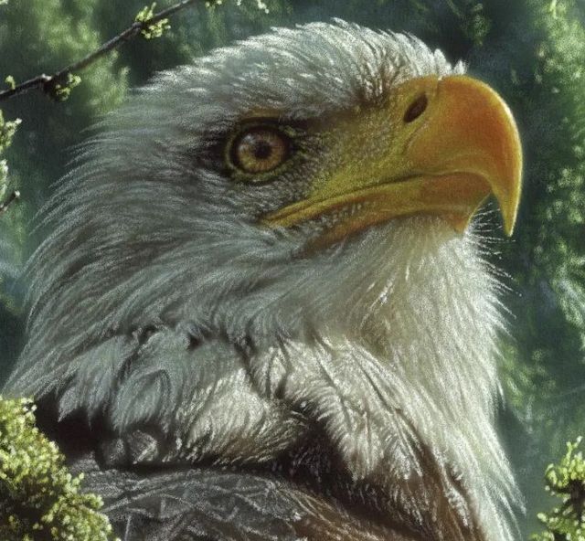 Classy Art Bald Eagle by Collin Bogle Wall Art-1