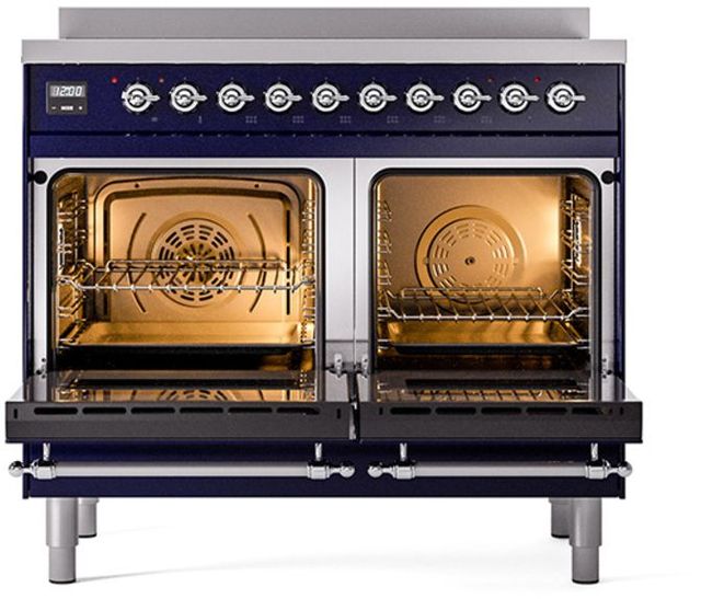 Ilve® Nostalgie II Series 40" Midnight Blue Pro Style Induction Range-1