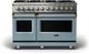Viking® 5 Series 48" November Sky and Stainless Steel Freestanding Dual Fuel Range-0