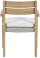 New Classic® Home Furnishings Arden Brown/Natural Fabric/Wicker Outdoor Patio Dining Arm Chair-4