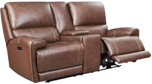 Leather Italia™ Cambria Highland Brown Coffee Power Reclining Loveseat-0