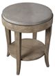 Uttermost® Deka Gray Side Table with Natural Brown Base-3