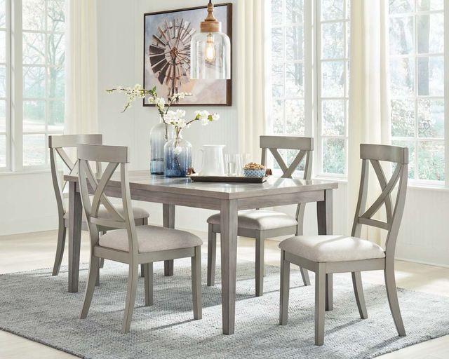 Signature Design by Ashley® Parellen 5-Piece Gray Dining Set-3