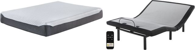 Sierra Sleep® by Ashley® Chime Elite 2-Piece 10" Memory Foam and Good Queen Mattress Set-0