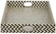 A & B Home Hanley 2-Piece Black/White Geometric Tray Set-5