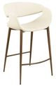 StyleCraft Ivory/Walnut Counter Stool-0