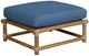 Century® Customizable Carrier and Company Ramsey Teak Outdoor Fabric/Wood Ottoman -0