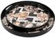 A & B Home 2-Piece Multi-Colored Round Decorative Tray Set-2