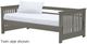 Crate Designs™ Furniture Graphite Twin XL Shaker Day Bed-0