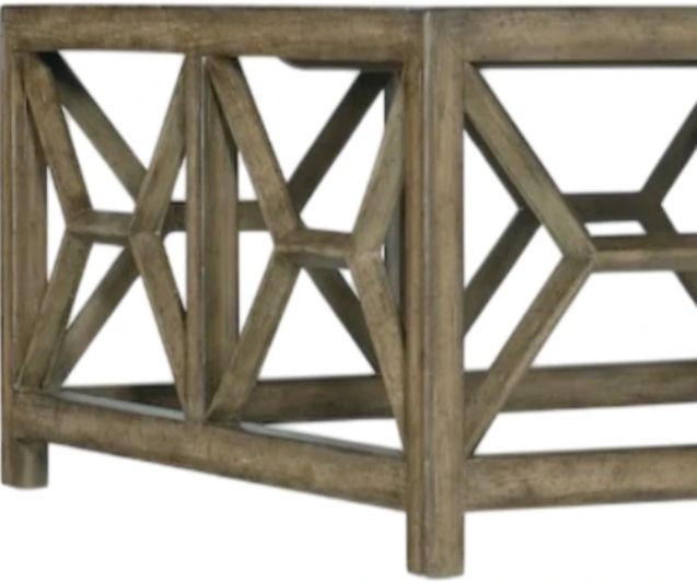 Hooker® Furniture Sundance Stone Veneer Top Square Coffee Table with Cliffside Base-1