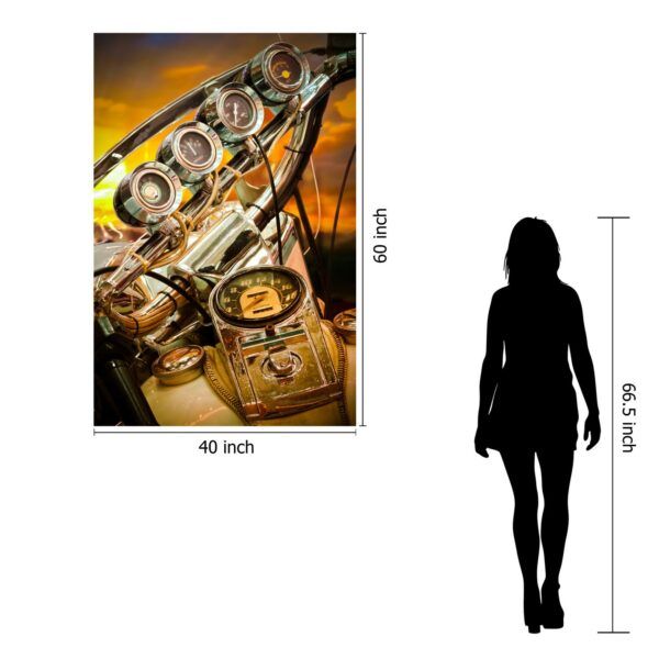 Classy Art Style 5 Floating Tempered Glass with Foil Wall Art-3