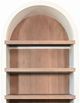Sunny Designs™ Logan Marble White/Oak Grove Arched Bookcase-4
