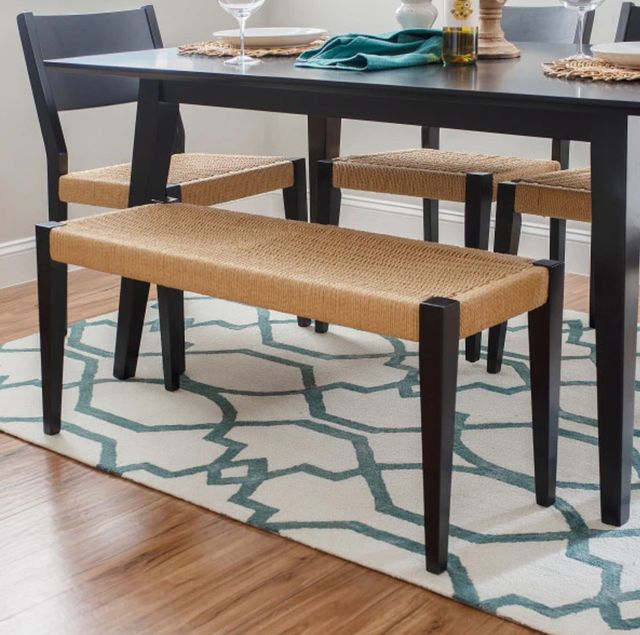 Powell® Cosgrove Black/Natural Bench-1