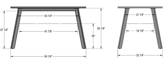 Amisco Customizable Lidya 54" Dining Table-1
