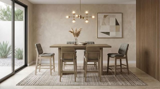 Coaster® Decker 7-Piece Gray/Natural Oak Rectangular Counter Dining Set-1