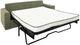 International Furniture Direct Mellow Green Queen Sleeper Sofa-0