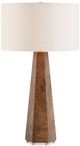 Uttermost® McCaffrey Antique Brass Tapered Burl Table Lamp-4