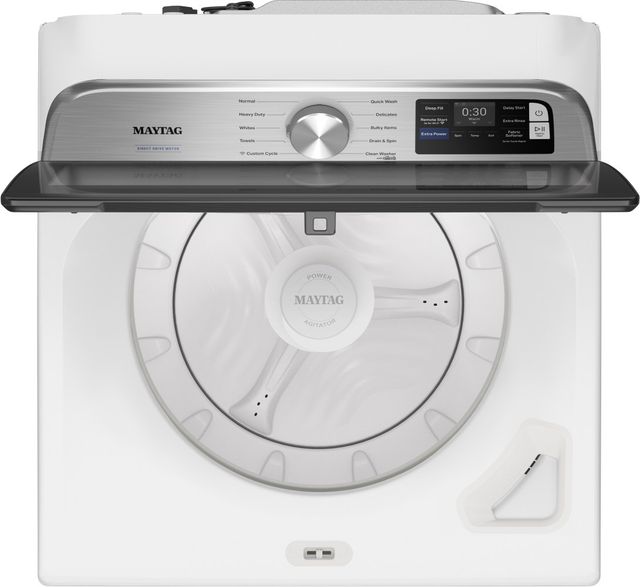 Maytag® 5.2 Cu. Ft. White Agitator Top Load Washer with Extra Power-1