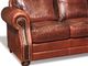 Campio Furniture Legacy Leather Mason Red/Brown Sectional Sofa Set-1