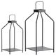 A & B Home 2-Piece Black Outdoor Lantern Set-0