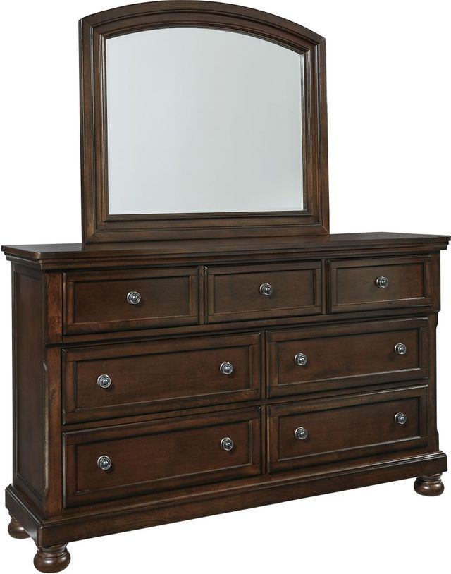 Millennium® by Ashley® Porter Rustic Brown Dresser Mirror-3