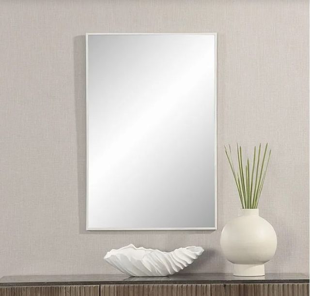 Renwil® Orchid Matte White Accent Mirror -4