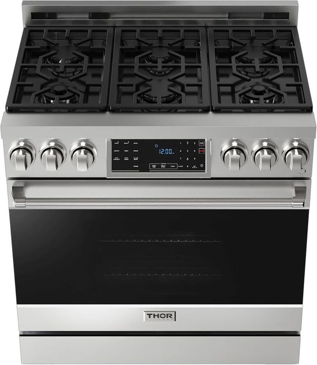 Thor Kitchen® Gordon Ramsay Series 36" Stainless Steel Pro Style Gas Range-1