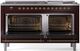 Ilve® Nostalgie II Series 60" Burgundy Pro Style Dual Fuel Range-1
