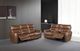 Furniture of America® Terentius Caramel Brown Power Reclining Sofa-1