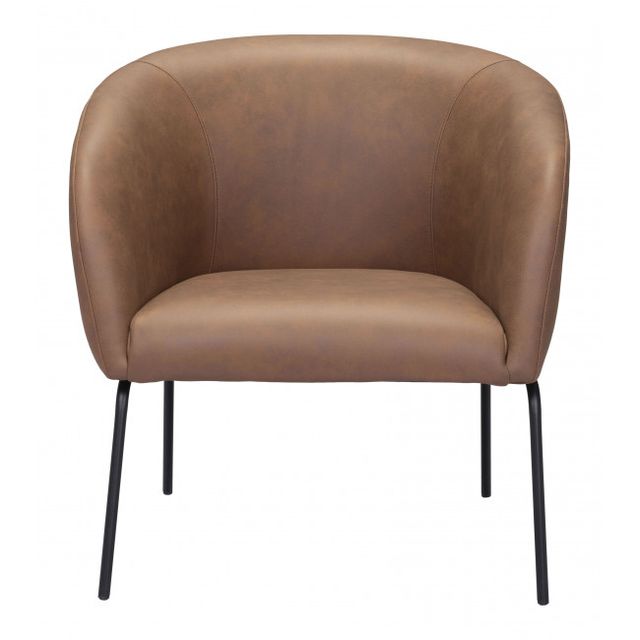 Zuo® Modern Quinten Vintage Brown Accent Chair-2