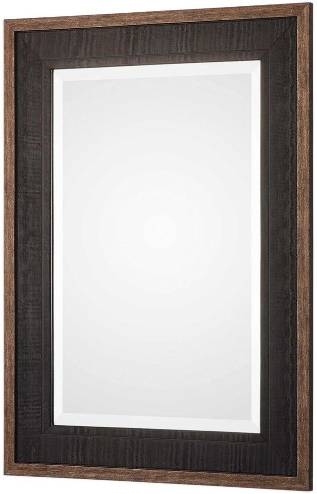Uttermost® Staveley Rustic Black Mirror-3