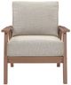 Signature Design by Ashley® Cliffs Beach 2-Piece Beige/Driftwood Fabric/Plastic Outdoor Lounge Chair-3
