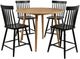 Coaster® Andrews 5-Piece Black/Light Ash Round Counter Dining Set-0