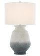 Currey & Company Cazalet Ash Ivory/Blue/Acrylic White Table Lamp-1