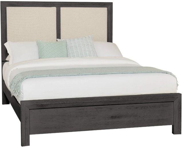 Artisan & Post by Vaughan-Bassett Customizable 127 Custom Express Pebble King Upholstered Panel Bed-0