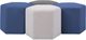 Decor-Rest® Furniture LTD Z011 Jose Navy Ottoman-1