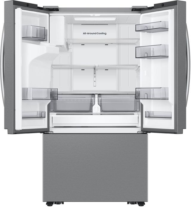 Samsung Bespoke AI 36" 25.5 Cu. Ft. Fingerprint Resistant Stainless Steel French Door Refrigerator with External Water & Ice Dispenser-1
