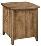 Archbold Furniture Customizable Amish Essentials Carson Maple Enclosed End Table-1