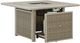 Signature Design by Ashley® Carisbo Beige Aluminum/Resin Square Outdoor Fire Pit Table-4