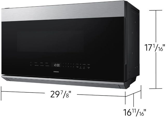 Samsung Bespoke 2.1 Cu. Ft. Stainless Steel Over the Range Microwave-2