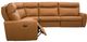 Elran Gabe Brown Manual Reclining Sectional-1