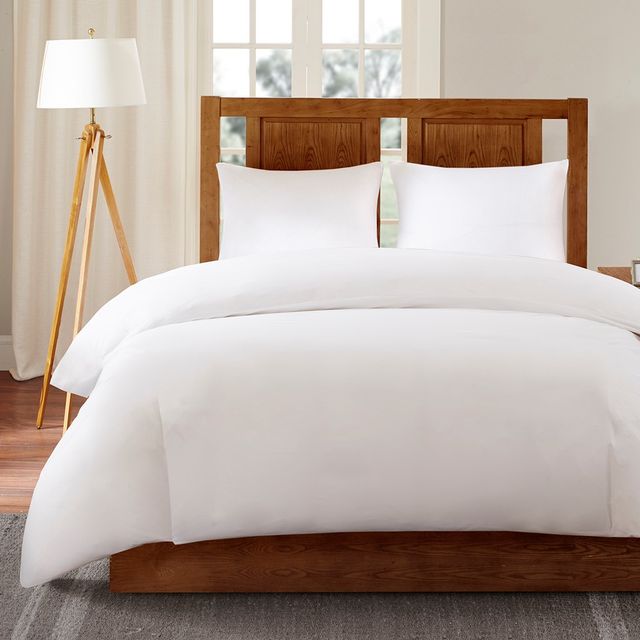 Olliix by Bed Guardian by Sleep Philosophy White Full/Queen Bed Guardian 3M Scotchgard Comforter Protector-1