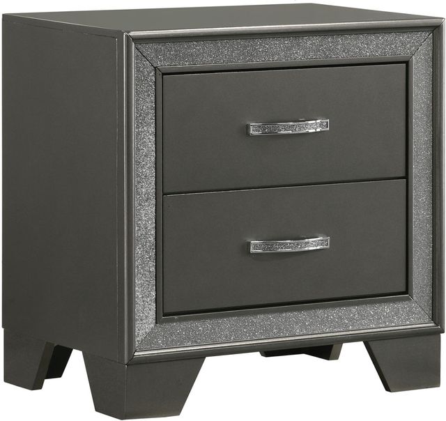 Crown Mark Kaia Gray Nightstand-0