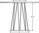 Amisco Customizable Calypso Solid Ash Round Counter Height Table with 42" Tabletop-1