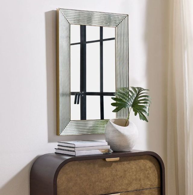 Uttermost® Illuminate Antique Brass Mirror-2