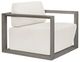 Uttermost® Uttermost® Remsen Weathered Gray/Oyster Wood Indoor-Outdoor Gray Lounge Chair with Cushion-0