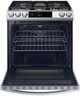 Samsung Bespoke 30" White Slide In Gas Range-2