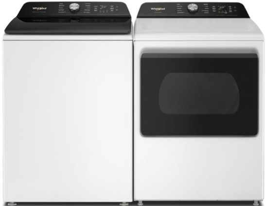 Whirlpool® 5.3 Cu. Ft. White Smart Impeller Top Load Washer with Removable Agitator-5