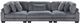 Homelegance® Traverse Gray Sofa-2