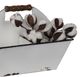 A & B Home White Caddy with Handle -1